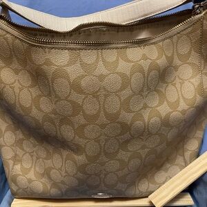 Coach Tan Signature Shoulder Bag